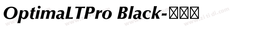 OptimaLTPro Black字体转换